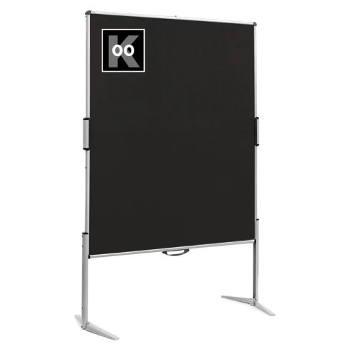 EuroPin® MC összehajtható Pinboard szúrható tábla - fekete karton borítás, 118.5x146 cm
