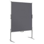 EuroPin® MC összehajtható Pinboard szúrható tábla - antracit filcszövet, 118.5x146 cm