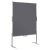 EuroPin® MC összehajtható Pinboard szúrható tábla - antracit filcszövet, 118.5x146 cm