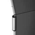 EuroPin® MC összehajtható Pinboard szúrható tábla - antracit filcszövet, 118.5 x 146 cm - HASZNÁLT