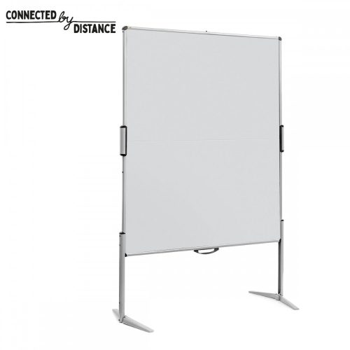 EuroPin® MC összehajtható Pinboard szúrható tábla - választható filcszövet, 118.5 x 146 cm - világosszürke