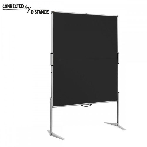EuroPin® MC összehajtható Pinboard szúrható tábla - fekete filcszövet, 118.5 x 146 cm