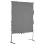 EuroPin® MC² összehajtható Pinboard szúrható tábla - antracit filcszövet, 118.5 x 146 cm