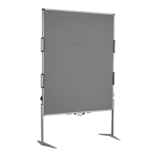 EuroPin® MC² összehajtható Pinboard szúrható tábla - antracit filcszövet, 118.5 x 146 cm