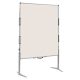 EuroPin® MC² összehajtható Pinboard szúrható tábla - natúr fehér filcszövet, 118.5 x 146 cm