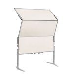 EuroPin® MC² összehajtható Pinboard szúrható tábla - natúr fehér filcszövet, 118.5 x 146 cm