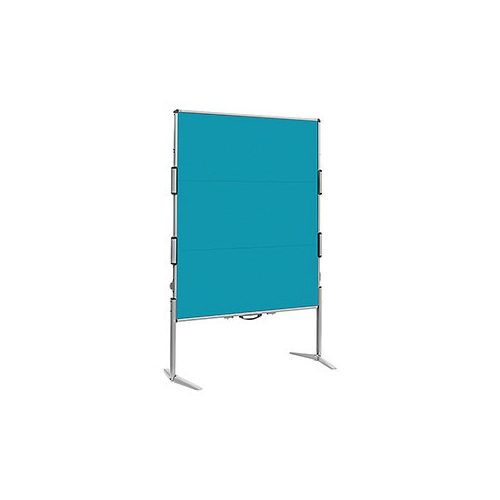 EuroPin® MC² összehajtható Pinboard szúrható tábla - tengerkék filcszövet, 118.5 x 146 cm