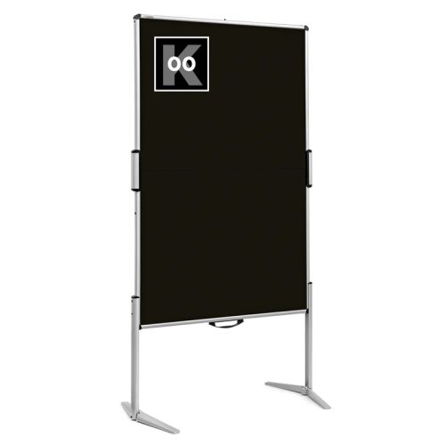 EuroPin® MC mini Pinboard szúrható tábla - fekete karton borítás, 92 x 146 cm
