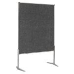 EuroPin® UT nem összehajtható Pinboard szúrható tábla - R-ECO újrahasznosított sötétszürke filcszövet, 118.5 x 146 cm