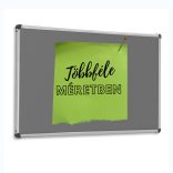 EuroPin® W, Wall pinboard: 60 x 90 cm / 23 x 35 inches anthracite felt