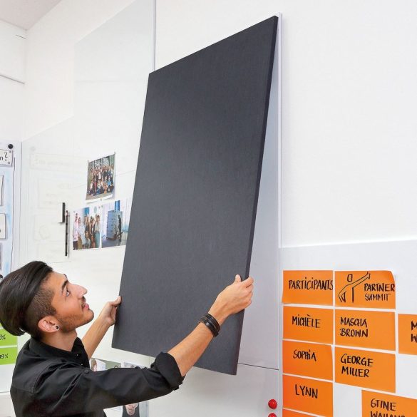 ProcessWall Pinboard 75 x 75 cm antracit filc