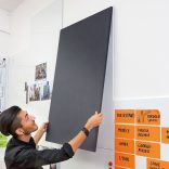 ProcessWall Pinboard 75 x 112,5 cm antracit filc