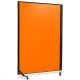 Pinboard pinGo® DUO kétoldalas tábla - fehér whiteboard és szúrható mandarin filcszövet, 118.5 x 187 cm 