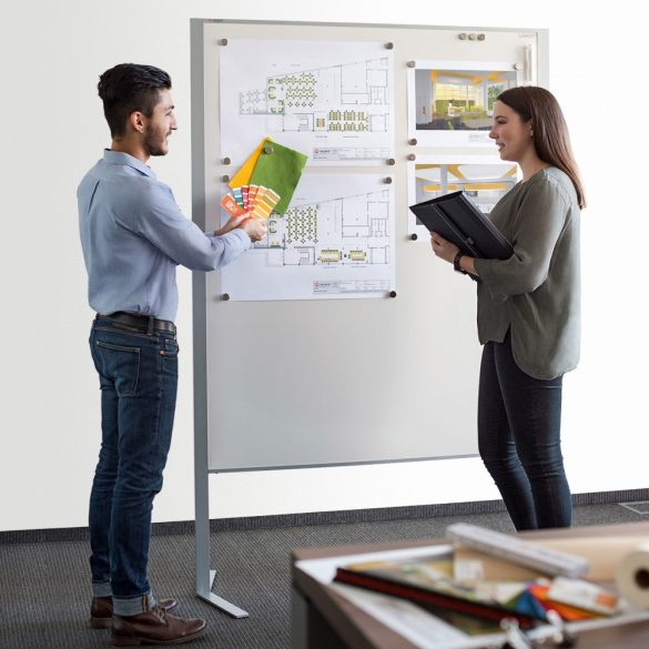 Pinboard LW-11 Duo tábla antracit filces