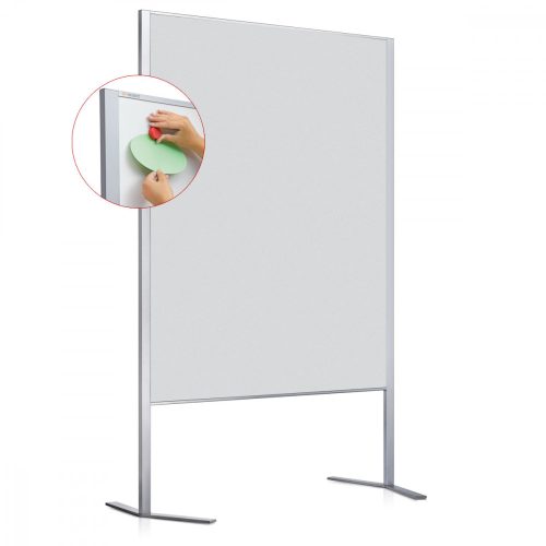 Pinboard LW-11 Duo tábla világos szürke filces