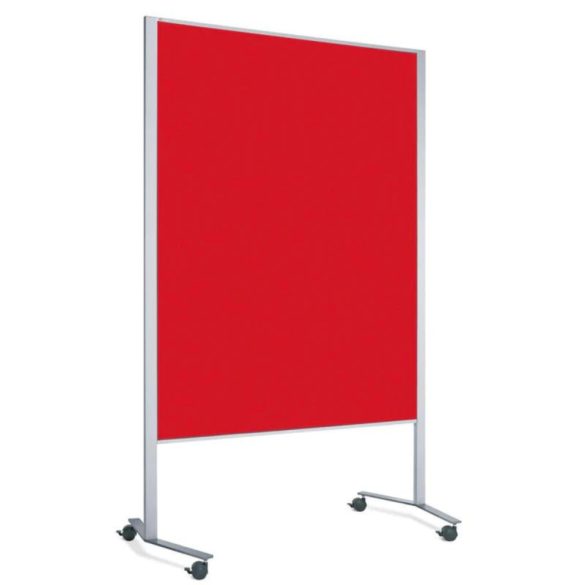  LW-11 Slide pinboard tábla görgőkkel, piros