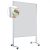 LW-11 Combi Duo Slide pinboard/whiteboard tábla görgővel - világos szürke 