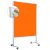 LW-11 Combi Duo Slide pinboard/whiteboard tábla görgővel - mandarin 
