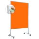 LW-11 Combi Duo Slide pinboard/whiteboard tábla görgővel - mandarin 