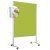 LW-11 Combi Duo Slide pinboard/whiteboard tábla görgővel - alma