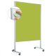 LW-11 Combi Duo Slide pinboard/whiteboard tábla görgővel - alma