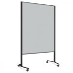  LW-11 Combi DUO Slide pinboard/whiteboard tábla görgővel - világos szürke filc