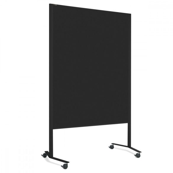  LW-11 Combi DUO Slide pinboard/whiteboard tábla görgővel - fekete karton