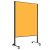  LW-11 Combi DUO Slide pinboard/whiteboard tábla görgővel - sárga filc