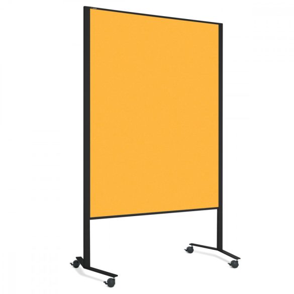  LW-11 Combi DUO Slide pinboard/whiteboard tábla görgővel - sárga filc