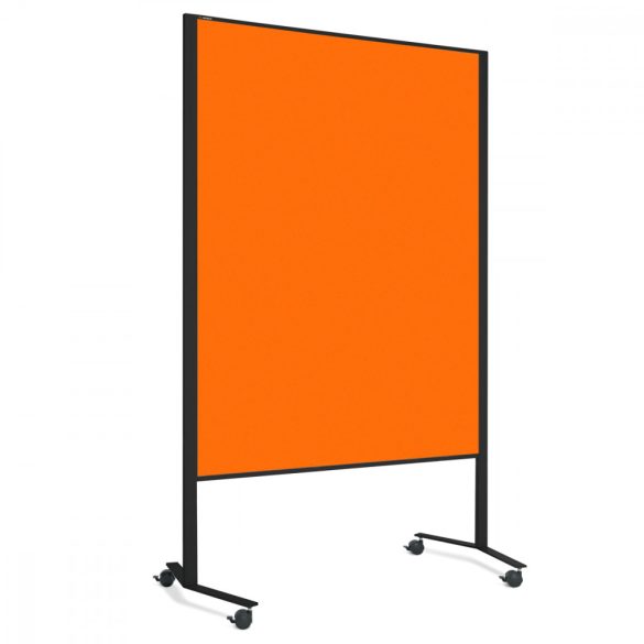  LW-11 Combi DUO Slide pinboard/whiteboard tábla görgővel - mandarin filc