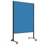  LW-11 Combi DUO Slide pinboard/whiteboard tábla görgővel - azúrkék filc