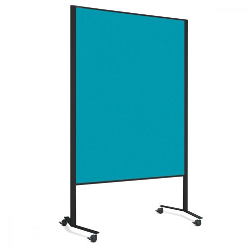  LW-11 Combi DUO Slide pinboard/whiteboard tábla görgővel  -  óceán filc