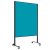  LW-11 Combi DUO Slide pinboard/whiteboard tábla görgővel  -  óceán filc