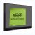 LW-P Wall Pinboard fekete keretes fali tábla 122,5 x 108 cm antracit filc