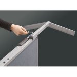 ClassicPin MC összehajtható Pinboard szúrható tábla -  fekete karton borítás, 118 x 146 cm