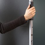 ClassicPin MC összehajtható Pinboard szúrható tábla - antracit filcszövet, 118 x 146 cm