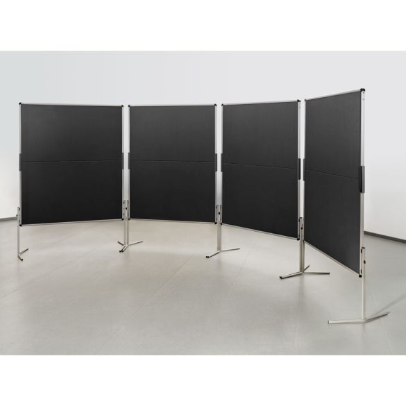 NovoPin® 2 MC-V Pinboard, összecsukható pinwand tábla fekete kartonos