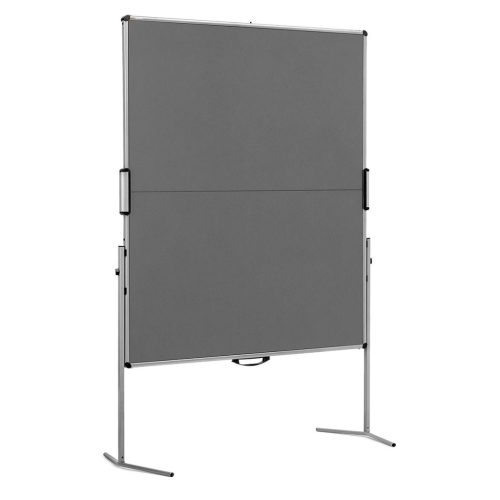 UniPin® 2 MC-V összehajtható Pinboard szúrható tábla - antracit filcszövet, 118.5 x 146 cm