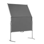 UniPin® 2 MC-V összehajtható Pinboard szúrható tábla - antracit filcszövet, 118.5 x 146 cm