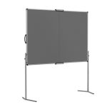 UniPin® 2 MC-V összehajtható Pinboard szúrható tábla - antracit filcszövet, 118.5 x 146 cm