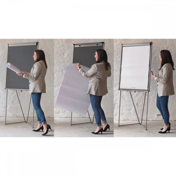 FlipChart EuroFlip® Flipchart tábla antracit filc borítás