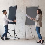 FlipChart Urban: fekete kartonos felület