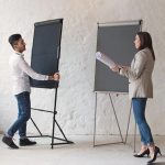 FlipChart Urban – black felt fabric