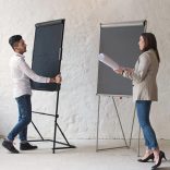 FlipChart Urban – black felt fabric