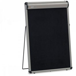 TableTop FlipChart: grey alu/black foam board