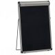 TableTop FlipChart: grey alu/black foam board