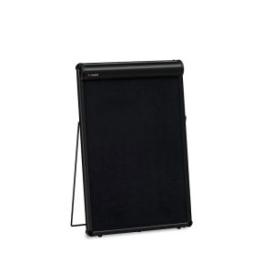TableTop asztali flipchart tábla, matt fekete, fekete karton 