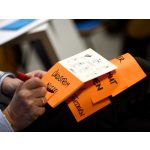 Estatics L elektrosztatikus kártyatömb 200 x 100 mm, 100 lap - sárga