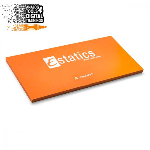Estatics L elektrosztatikus kártyatömb 200 x 100 mm, 100 lap - narancs