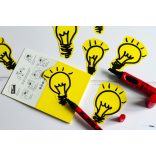 Estatics kártya szett L méret (átlátszó/fehért/bézs/szürke) + 1 Neuland No.One® Estatics vágott hegy, fekete, 2-6 mm